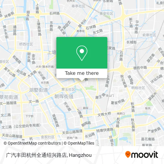 广汽丰田杭州全通绍兴路店 map