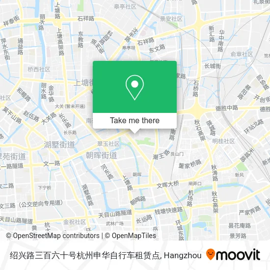 绍兴路三百六十号杭州申华自行车租赁点 map