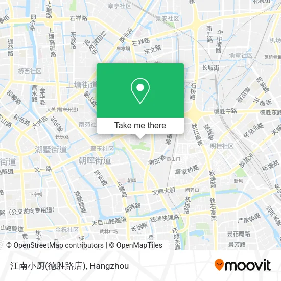 江南小厨(德胜路店) map