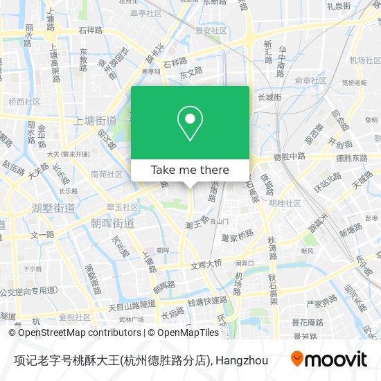 项记老字号桃酥大王(杭州德胜路分店) map