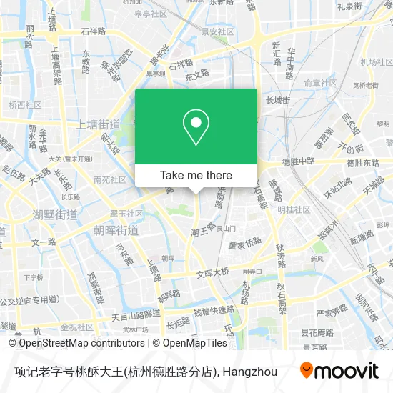 项记老字号桃酥大王(杭州德胜路分店) map