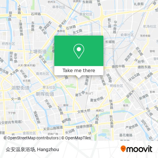 众安温泉浴场 map