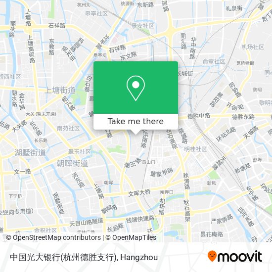 中国光大银行(杭州德胜支行) map