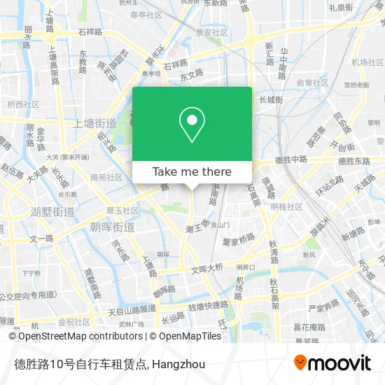德胜路10号自行车租赁点 map