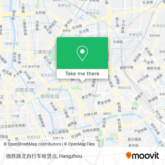 德胜路北自行车租赁点 map