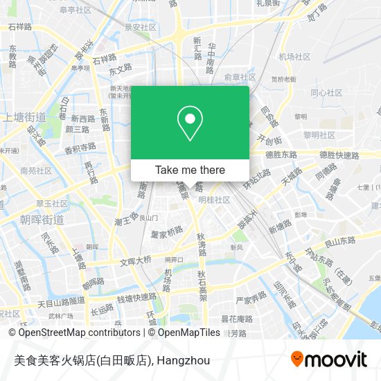 美食美客火锅店(白田畈店) map
