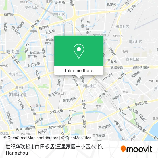 世纪华联超市白田畈店(三里家园一小区东北) map