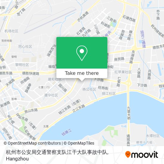 杭州市公安局交通警察支队江干大队事故中队 map