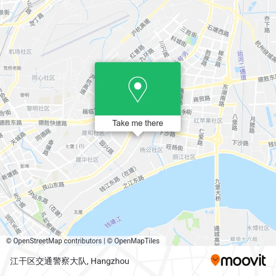 江干区交通警察大队 map