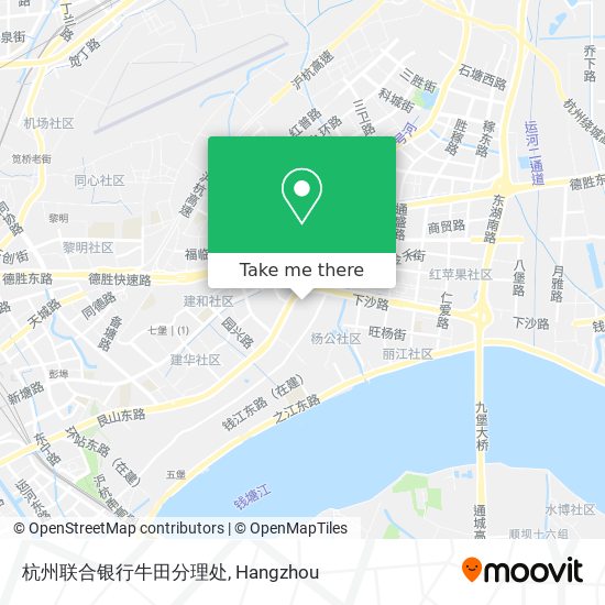 杭州联合银行牛田分理处 map