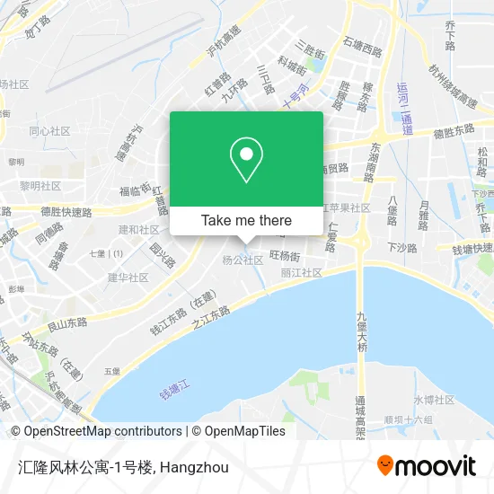 汇隆风林公寓-1号楼 map