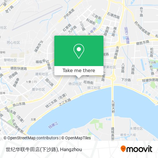 世纪华联牛田店(下沙路) map