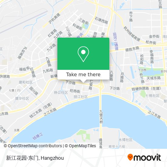 新江花园-东门 map