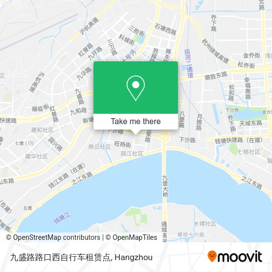九盛路路口西自行车租赁点 map