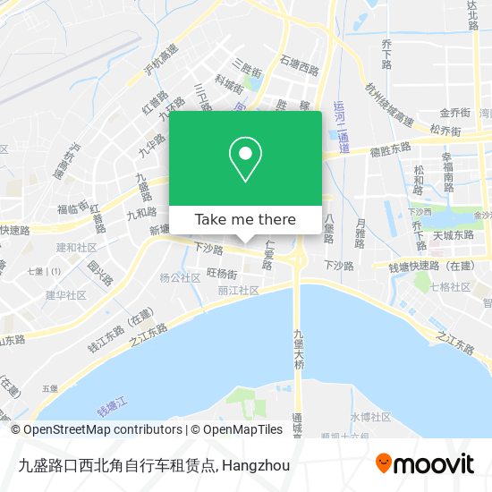 九盛路口西北角自行车租赁点 map