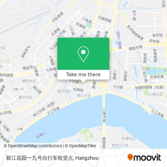 新江花园一九号自行车租赁点 map
