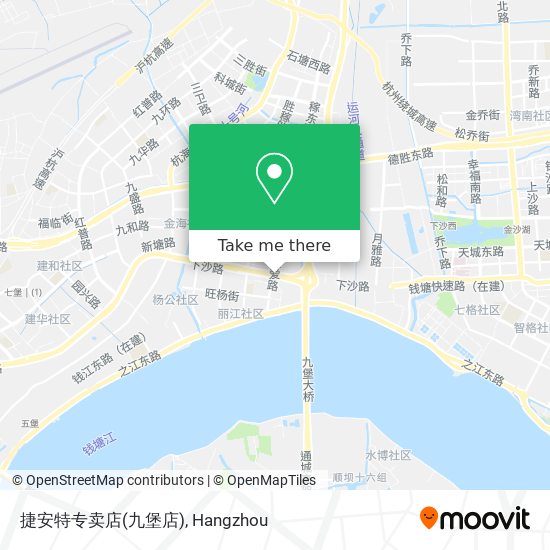 捷安特专卖店(九堡店) map
