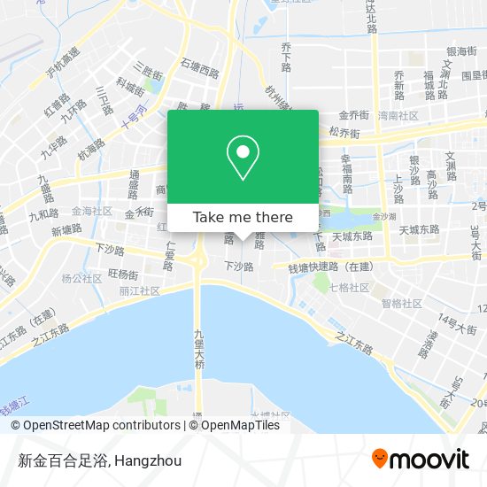 新金百合足浴 map