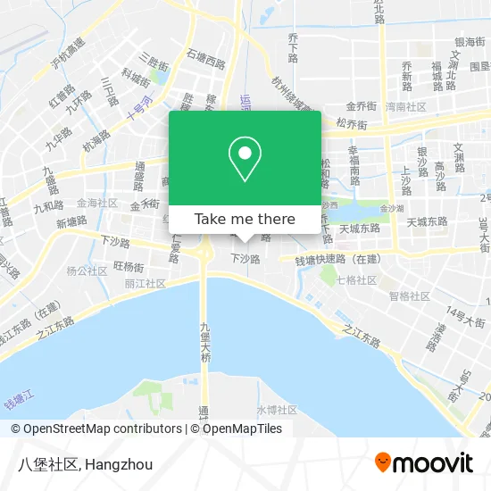 八堡社区 map