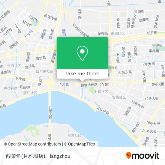 酸菜鱼(月雅城店) map
