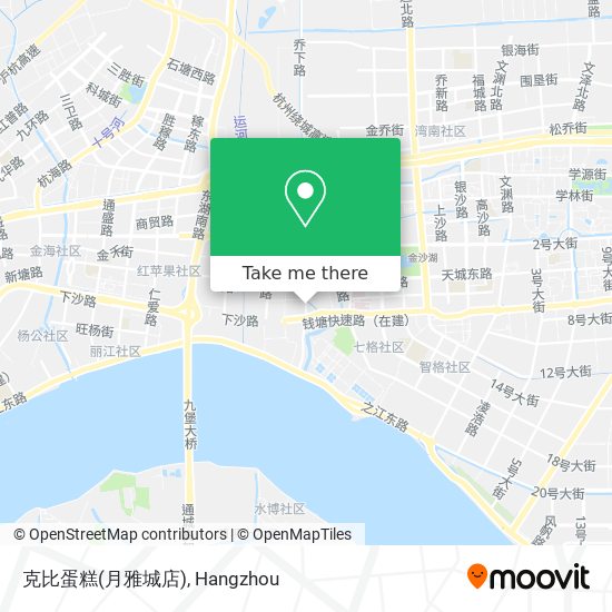 克比蛋糕(月雅城店) map