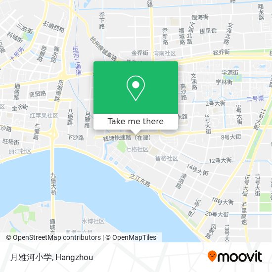 月雅河小学 map