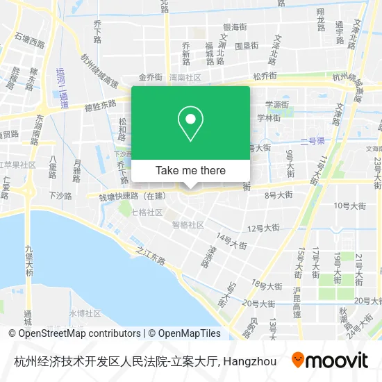 杭州经济技术开发区人民法院-立案大厅 map