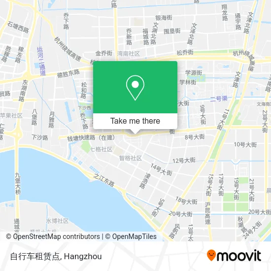 自行车租赁点 map