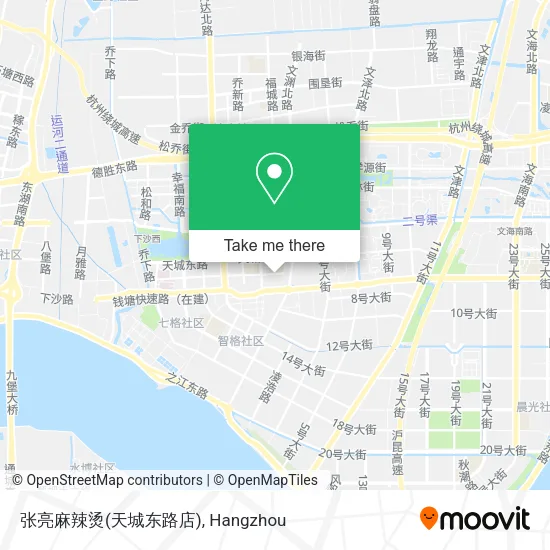 张亮麻辣烫(天城东路店) map