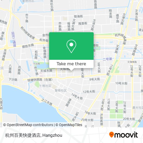 杭州百美快捷酒店 map