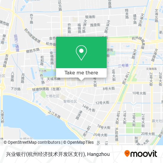 兴业银行(杭州经济技术开发区支行) map