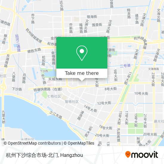 杭州下沙综合市场-北门 map