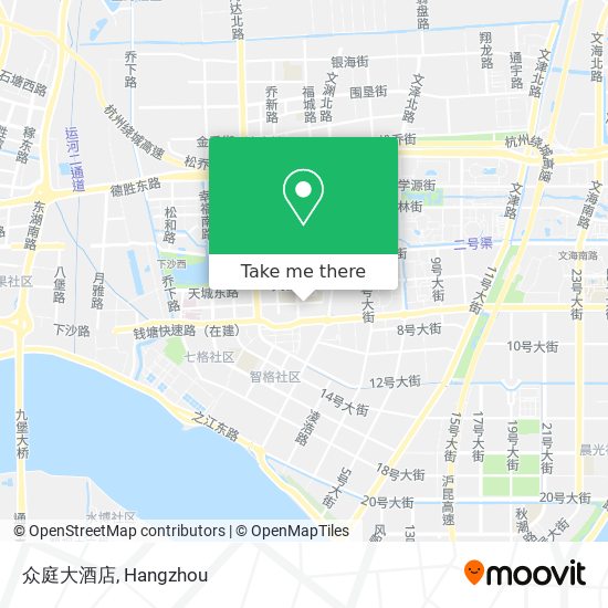 众庭大酒店 map
