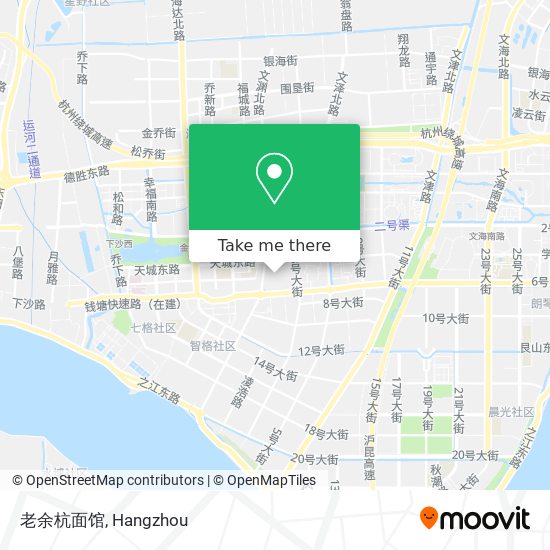 老余杭面馆 map