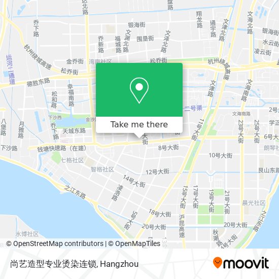 尚艺造型专业烫染连锁 map