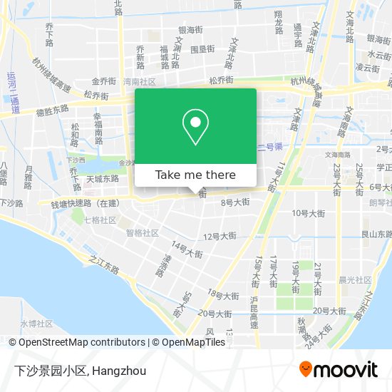下沙景园小区 map