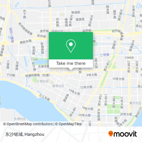 东沙铭城 map