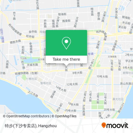 特步(下沙专卖店) map
