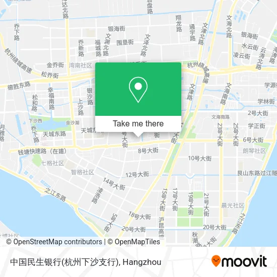 中国民生银行(杭州下沙支行) map