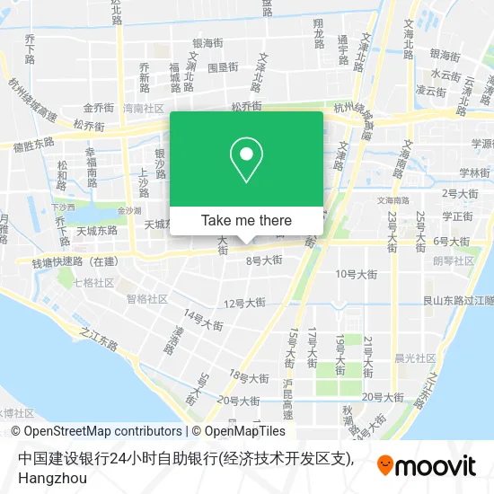中国建设银行24小时自助银行(经济技术开发区支) map