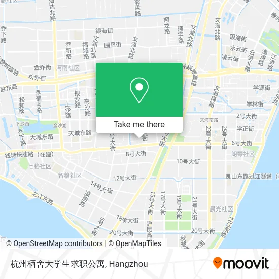 杭州栖舍大学生求职公寓 map