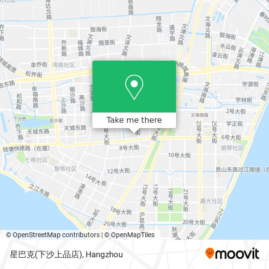 星巴克(下沙上品店) map