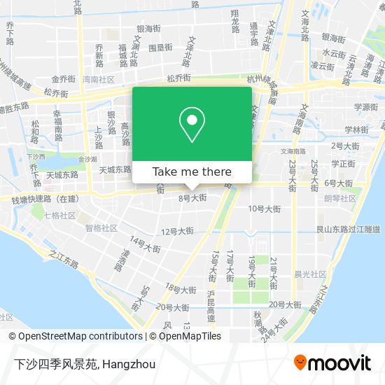 下沙四季风景苑 map