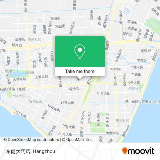 东健大药房 map