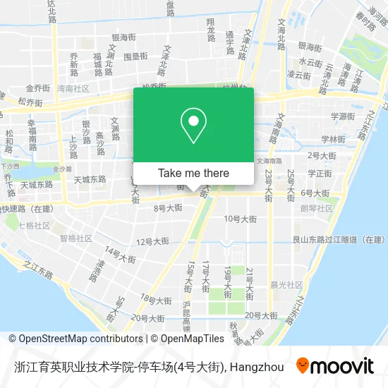 浙江育英职业技术学院-停车场(4号大街) map