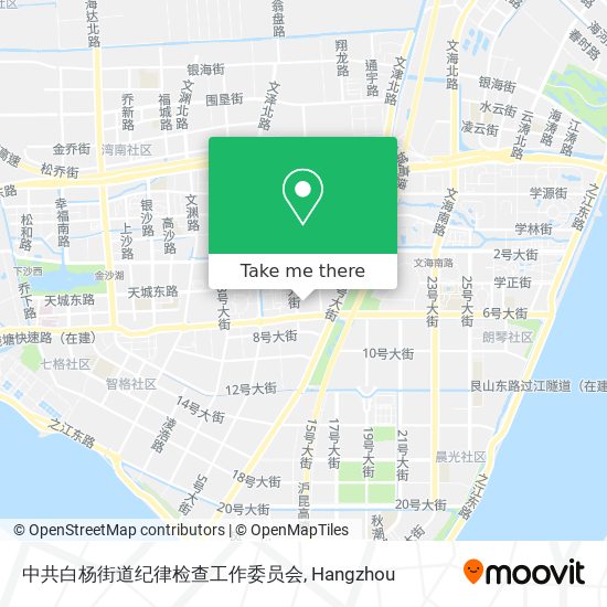 中共白杨街道纪律检查工作委员会 map