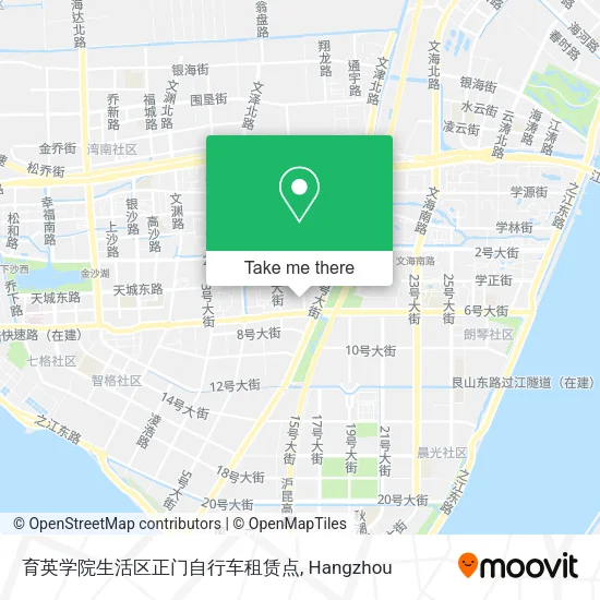 育英学院生活区正门自行车租赁点 map