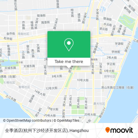 全季酒店(杭州下沙经济开发区店) map