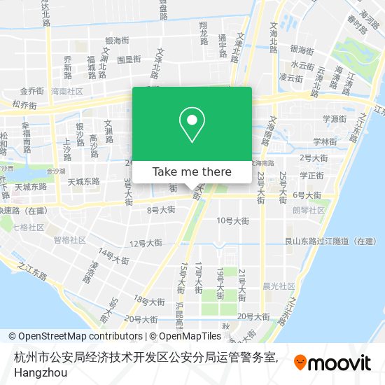 杭州市公安局经济技术开发区公安分局运管警务室 map