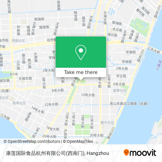 康莲国际食品杭州有限公司(西南门) map